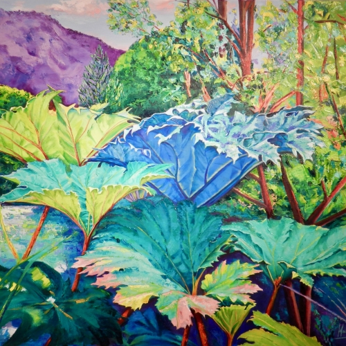 Curacautin, Oil on Canvas Maite Rodriguez, Original art, Modern Art, Realism, Modern, Expressionism, Nature