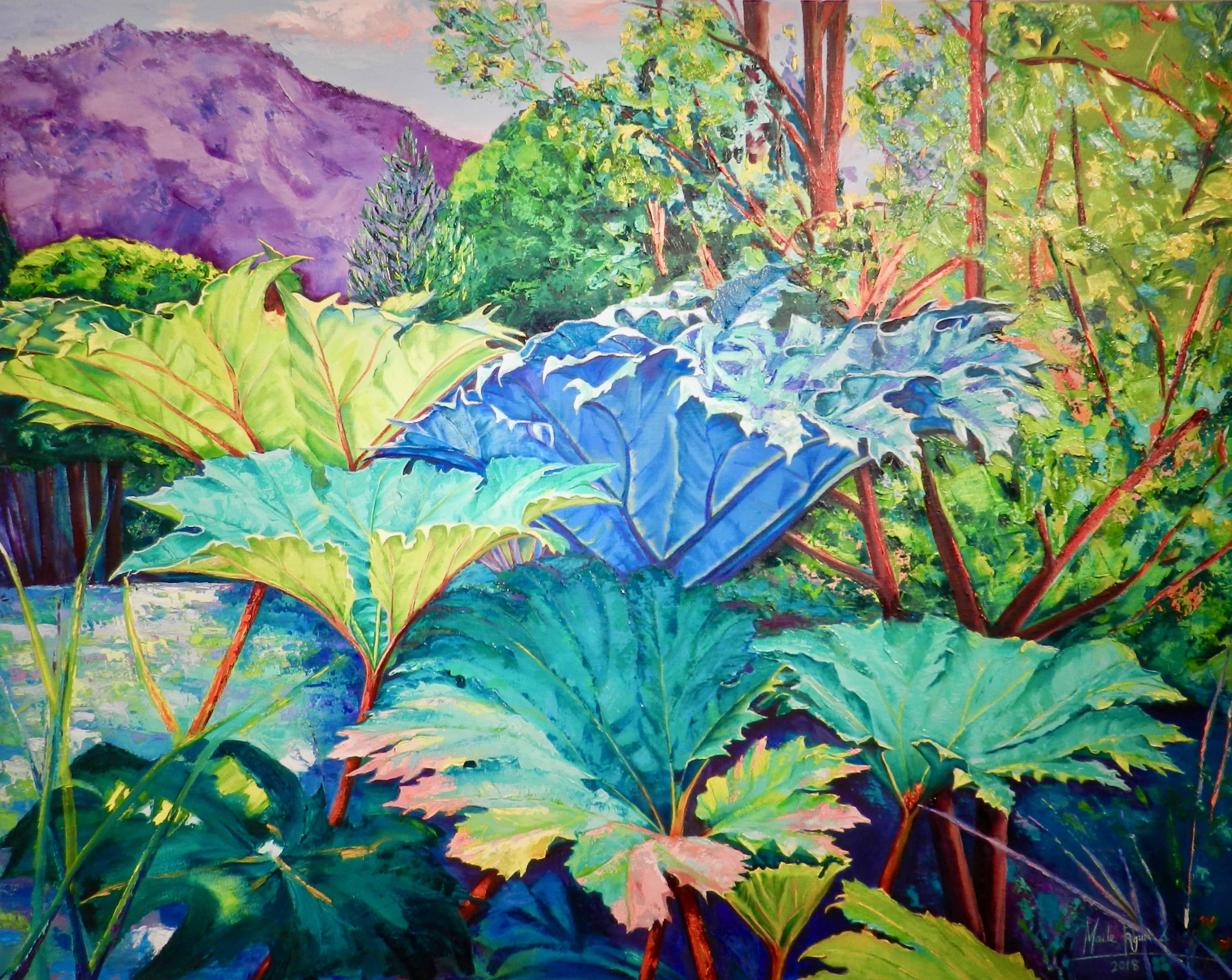 Curacautin, Oil on Canvas Maite Rodriguez, Original art, Modern Art, Realism, Modern, Expressionism, Nature