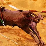 El Juli, Oil on Canvas, original art, Maite Rodriguez, oil painting, modern art, contemporary art, toros, bulls, España,
