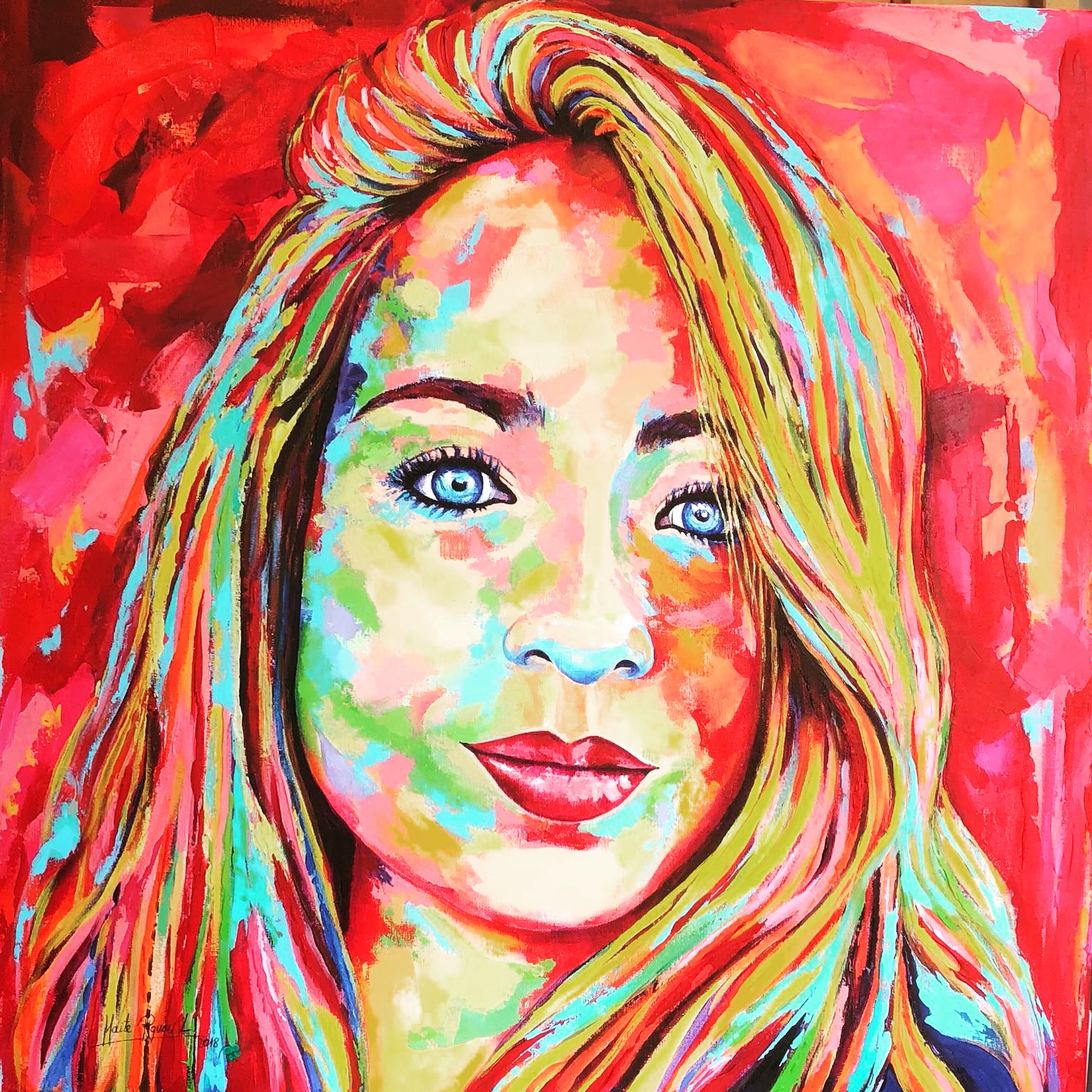painting, art, Maite Rodriguez, oil painting, modern art, expressionism