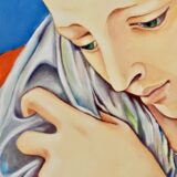 Mujer observando el Descendimiento de Cristo, de Angelo Bronzino